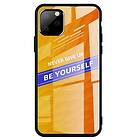 Inskal iPhone 11 Pro Skal med Glasbaksida Be Yourself Orange