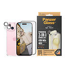 Inskal iPhone 15 PanzerGlass 3-i-1 Bundle m. EasyAligner Skärmskydd (UWF) Skal K