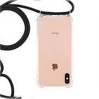 Inskal iPhone X Xs Flexibelt plastskal m. Handband Svart