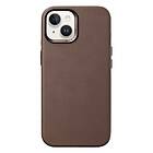 Woodcessories iPhone 15 Bio Leather Case MagSafe Kompatibelt Brun