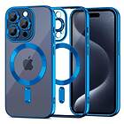 Tech-Protect iPhone 15 Pro Max MagShine Skal MagSafe Kompatibel Transparent Mörkblå