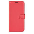 Inskal OnePlus 11 PU Litchi Läder Plånboksfodral Röd