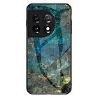 Inskal OnePlus 11 Skal med Glasbaksida Emerald Marble