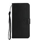 Inskal Xiaomi Mi Note 10 Lite Leather Wallet Case & Strap Svart