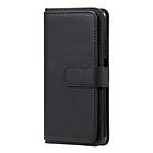 Inskal Xiaomi Poco M3 Flip Leather Case m. Extra korthållare Svart