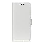 Inskal Samsung Galaxy Xcover Pro Horse Leather Stand Wallet Case White