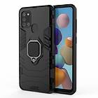 Inskal Samsung Galaxy A21s Tough Case m. Magnetisk Stativfunktion Svart