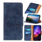 Inskal Samsung Galaxy A20S Neutral Leather Wallet Case Blue