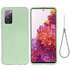Inskal Samsung Galaxy S20 Fe S20 Fe (5G) Silikonfodral Grönt