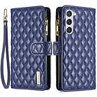 Inskal Samsung Galaxy S23 Plånboksfodral med Stativfunktion Imitationsläder Blå