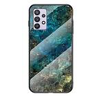 Inskal Samsung Galaxy A32 5G Flexibelt plastskal Emerald marmor