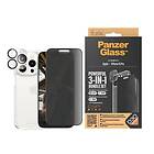 Inskal iPhone 15 Pro PanzerGlass 3-i-1 Bundle m. EasyAligner Privacy Skärmskydd 