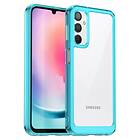 Inskal Samsung Galaxy A24 Skal Hybridplast Transparent Turkos