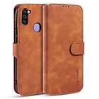 Inskal Samsung Galaxy M11 DG.Ming Retro Leather Wallet Case Brown