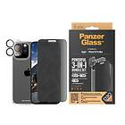 Inskal iPhone 15 Pro Max PanzerGlass 3-i-1 Bundle m. EasyAligner Privacy Skärmsk