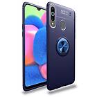 Inskal Samsung Galaxy A20s Case m. Magnetic Stativfunktion Blue m. Ringa upp