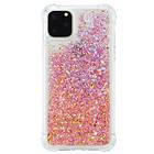 Inskal iPhone 12 Mini Skal med Glitter Transparent Rosa