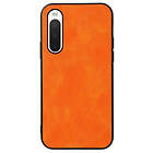 Inskal Sony Xperia 10 IV Hybrid Skal Litchi-textur Orange