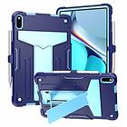 Inskal Huawei MatePad 11 Tough Case m. Stativfunktion & Pen Holder Dark Blue & Light Blue