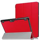 Inskal Lenovo Tab 10 (TB -X103F) Fodral Tri-Fold Leather Case Red