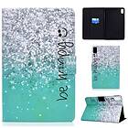 Inskal Huawei MatePad 10.4 "Case m. Stand & Card Holder Glitter Be Happy