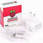 Raspberry Pi Strömförsörjning 5V/3A USB-C till 4 Model B, vit