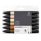 Promarker Brush 6-set Skin Tones