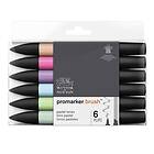 Promarker Brush 6-set Pastel Tones