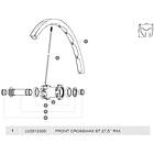 Mavic Crossmax St Front Rim Kit Svart 650B 27.5´´