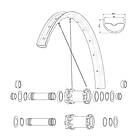 Mavic Deemax Elite Front Rim Kit Svart 650B 27.5´´ 2
