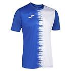 Joma City Ii Short Sleeve T-shirt Vit,Blå 12-14 Years Pojke