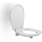 Pressalit Care toalettsits Ergosit 5 cm m/lock Vit