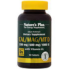Nature's Plus Cal/Mag/Vit D3 with Vitamin K2 90 Tablets