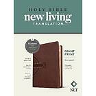 NLT Compact Giant Print Bible, Filament Edition, Mahogany