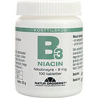 Natur Drogeriet - B3 Niacin Nikotinsyre 9 Mg 100 Tablets