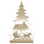 Nordic Winter Christmas Decoration 3D Led With Sleigh 780-552
