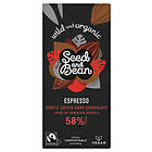 Seed & Bean Mörk Choklad 58% Espresso Ekologisk 1 Bar 85 Gram