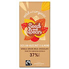 Seed & Bean Rich Milk Chocolate 37% Sicilian Hazelnut & Almond E 85g