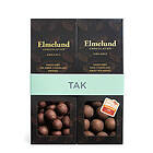 Elmelund Chocolatier Choklad 2 st Apelsin, Lakrids eller Hasselnöt, Vit Choklad Tack Sampak EKO 180g