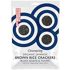 Clearspring Organic Brown Rice Crackers Black Sesame Eko 40 Gram