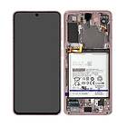 Samsung Galaxy S21 5G LCD Skärm Batteri Phantom Pink