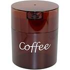 TightVac CoffeeVac förvaringsburk 250g. brun med text