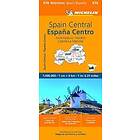 Spain Central, Extremadura, Castilla-La Mancha, Madrid Michelin Regional Map 576