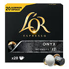 Nespresso L'OR Onyx till . 20 capsules