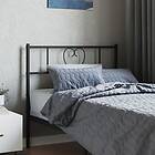 vidaXL Huvudgavel metall svart 75 cm 355489