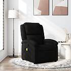 vidaXL Massagefåtölj svart tyg 371765