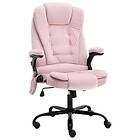 vidaXL Massagekontorsstol rosa sammet 20574