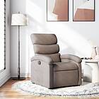 vidaXL Reclinerfåtölj taupe tyg 371697