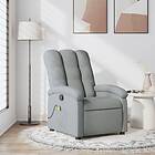vidaXL Massagefåtölj ljusgrå tyg 371739