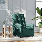 vidaXL Reclinerfåtölj mörkgrön tyg 371733